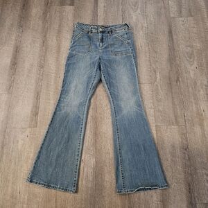 The Limited Denim High Waisted Flare Women’s  Jeans 8R Medium Wash 33" Inseam